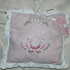 Jenny Haskins custom embroidered pillow