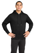 Sport-Tek Sport-Wick Fleece Full-Zip Hooded Jacket.  ST238
