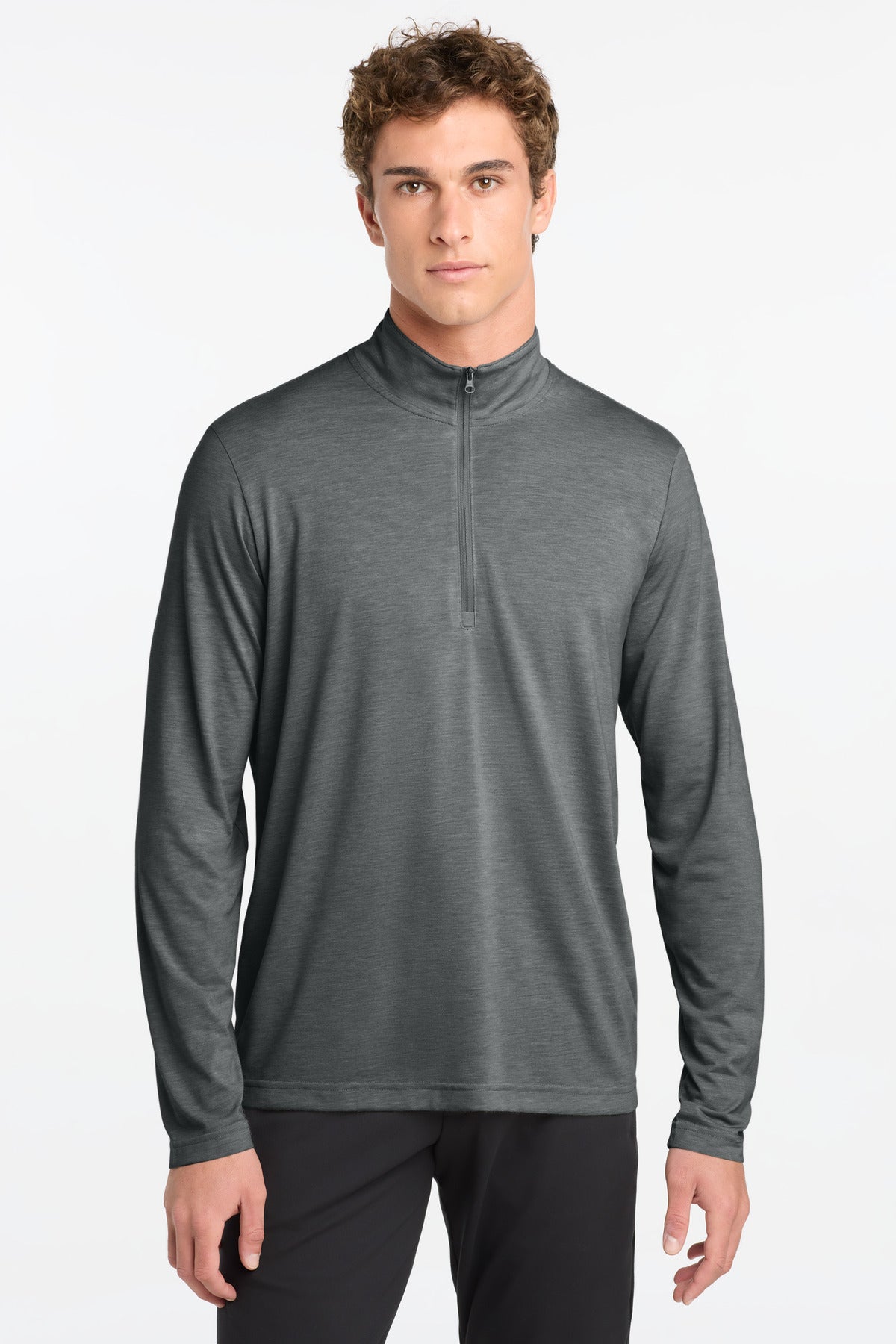 Sport-Tek  PosiCharge  Tri-Blend Wicking 1/4-Zip Pullover. ST407