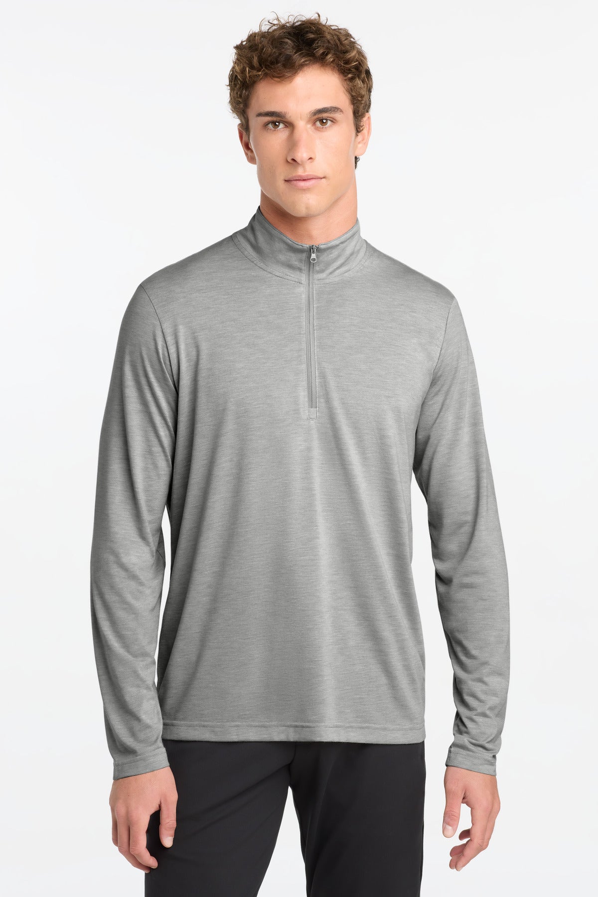 Sport-Tek  PosiCharge  Tri-Blend Wicking 1/4-Zip Pullover. ST407