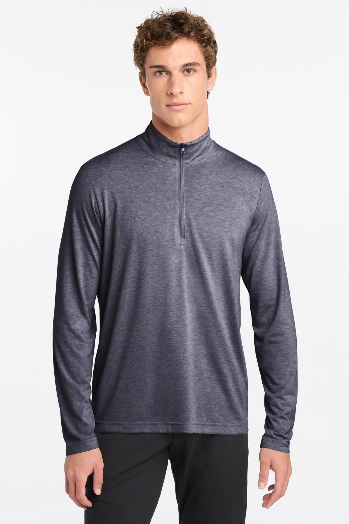 Sport-Tek  PosiCharge  Tri-Blend Wicking 1/4-Zip Pullover. ST407