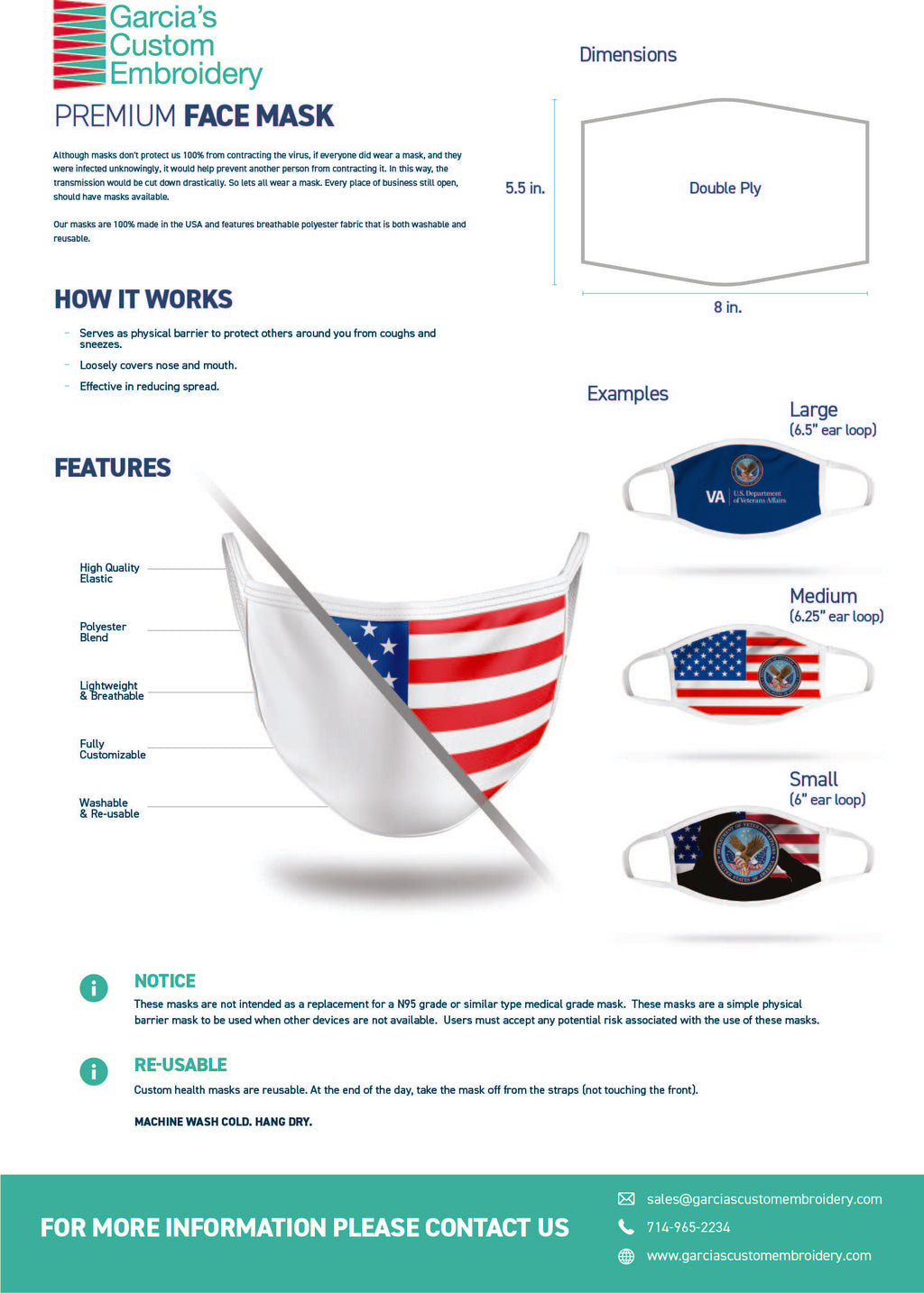 Face Mask - Flag (4 pack)